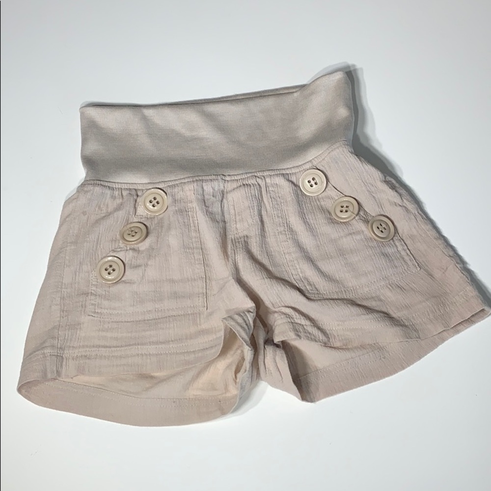 Grass Collection Cotton Fold Over Short khaki small